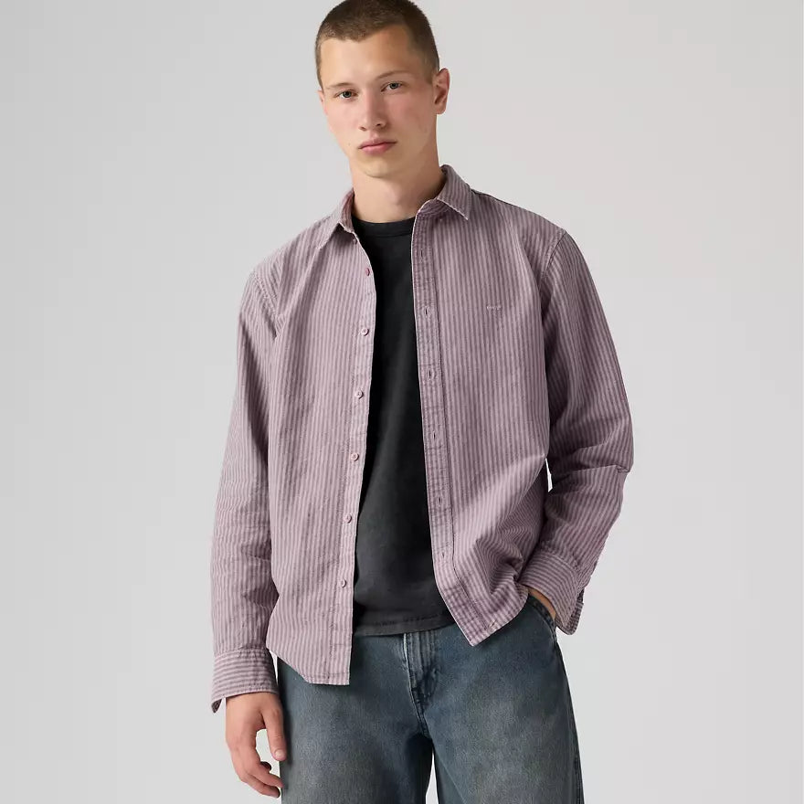 Authentic Button Down Shirt in Quail Garment Dye 0071