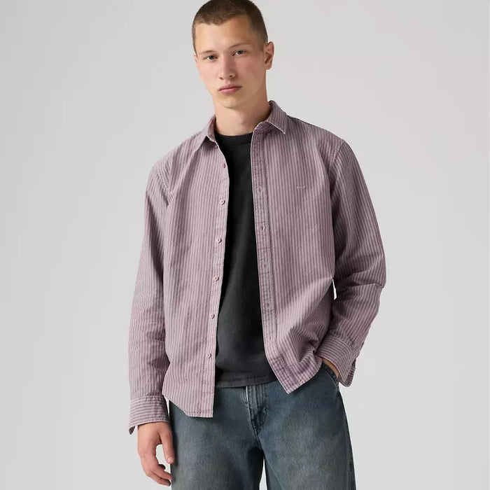 Authentic Button Down Shirt in Quail Garment Dye 0071