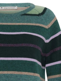 Mansted Aline Crew Jumper in Cold Green