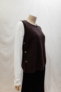 Mansted Mitos Vest in Dark Brown