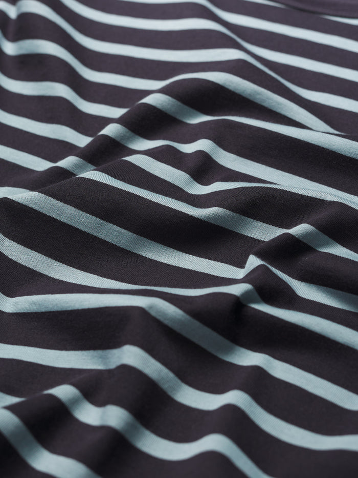 Seasalt Men's Sailor Shirt in Breton Onyx Light Wade