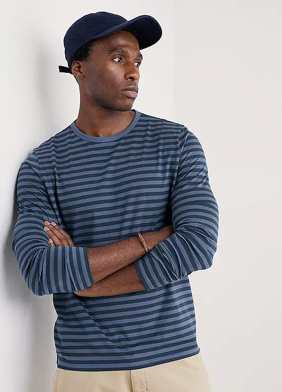 Seasalt Men's Sailor Shirt - Mini Cornish Vintage Indigo