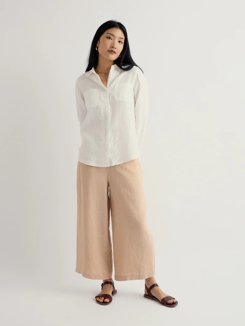 Merrivale Linen Culottes - Whelk