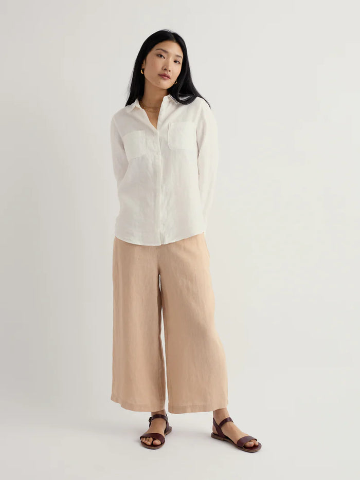 Merrivale Linen Culottes - Whelk