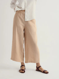 Merrivale Linen Culottes - Whelk