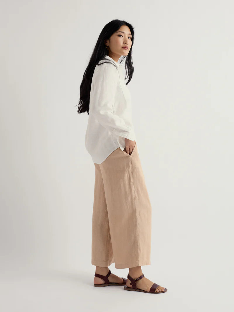 Merrivale Linen Culottes - Whelk