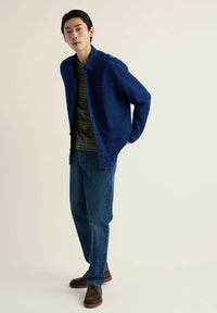 Seasalt Men's Sailor Shirt in Mini Cornish Creek Sea Storm