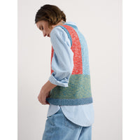 Seasalt Morgana Knitted Vest in Tangle Wood Lagoon Multi
