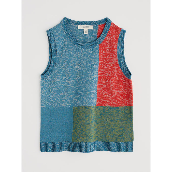 Seasalt Morgana Knitted Vest in Tangle Wood Lagoon Multi