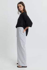 Yarra Trail Myth Pant in White/Blk