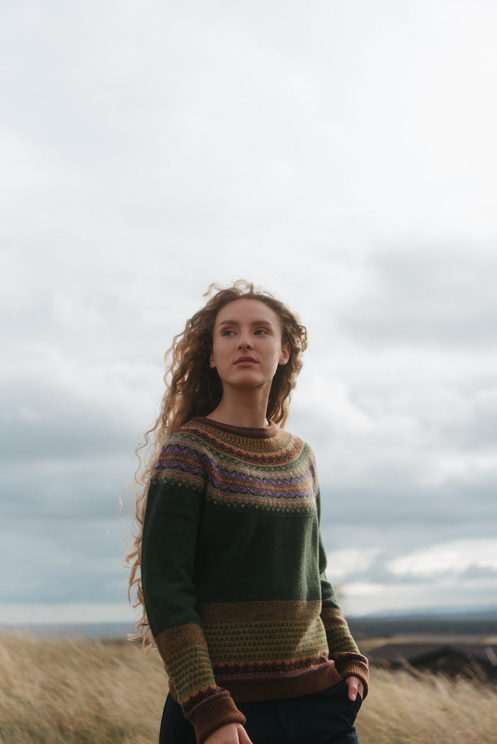 Eribe Alpine Classic Sweater in Thistle