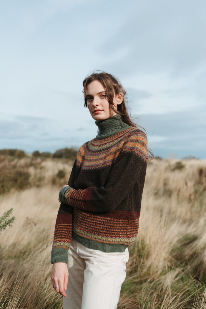 Eribe Alpine Roll Neck Sweater in Oakley