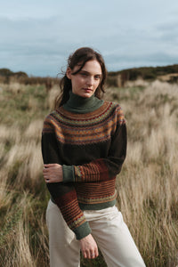 Eribe Alpine Roll Neck Sweater in Oakley