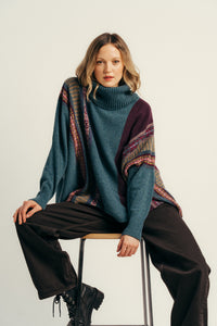 Eribe Montrose Cowl Sweater in Hunter