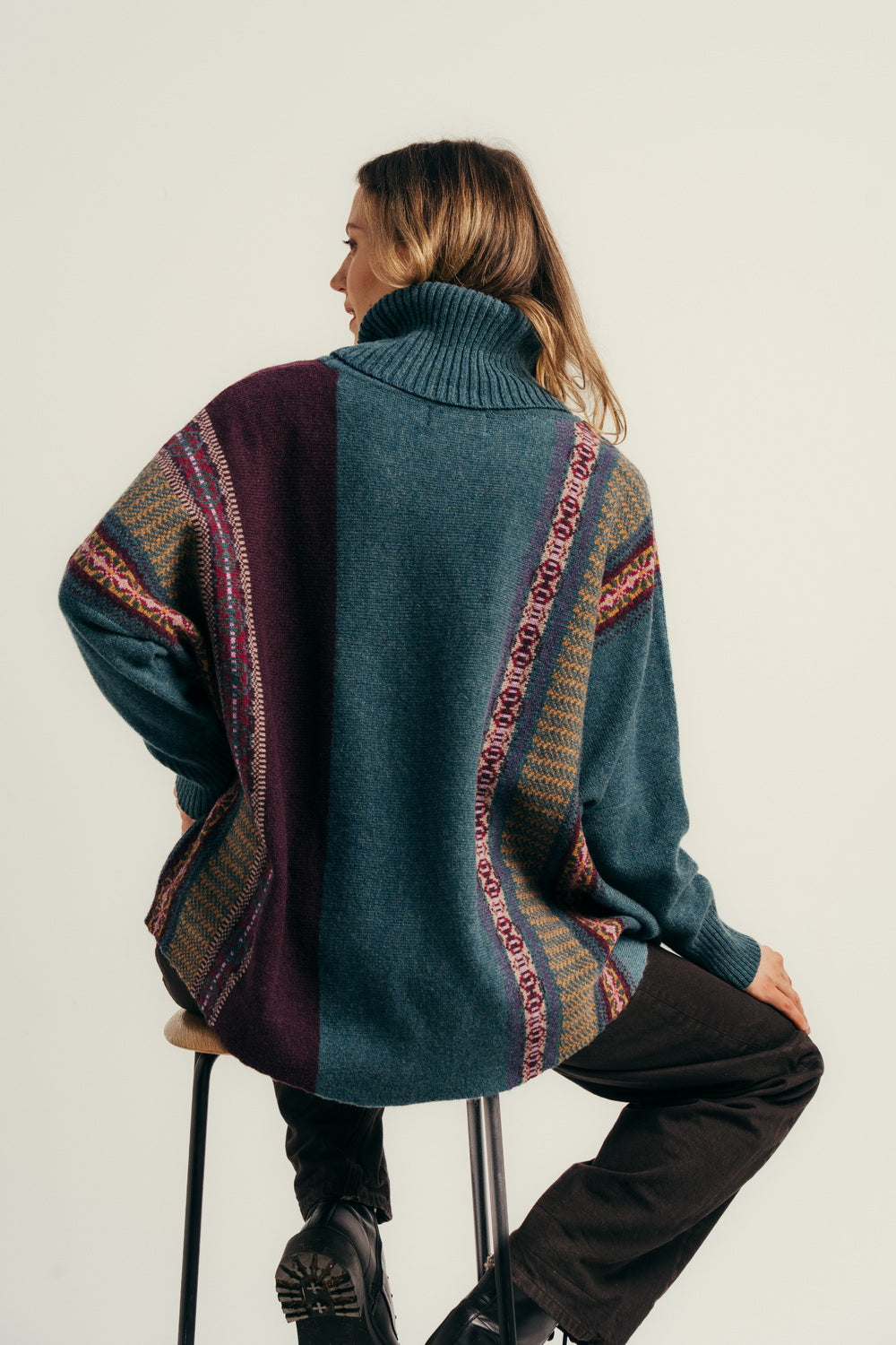 Eribe Montrose Cowl Sweater in Hunter