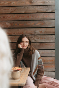 Eribe Montrose Cowl Sweater in Mushroom