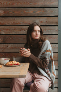 Eribe Montrose Cowl Sweater in Mushroom
