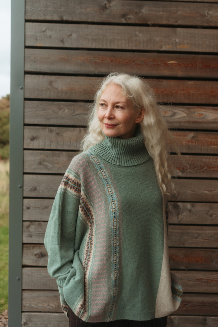Eribe Montrose Cowl Sweater in Sage