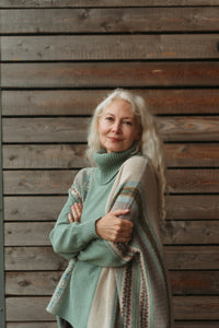 Eribe Montrose Cowl Sweater in Sage