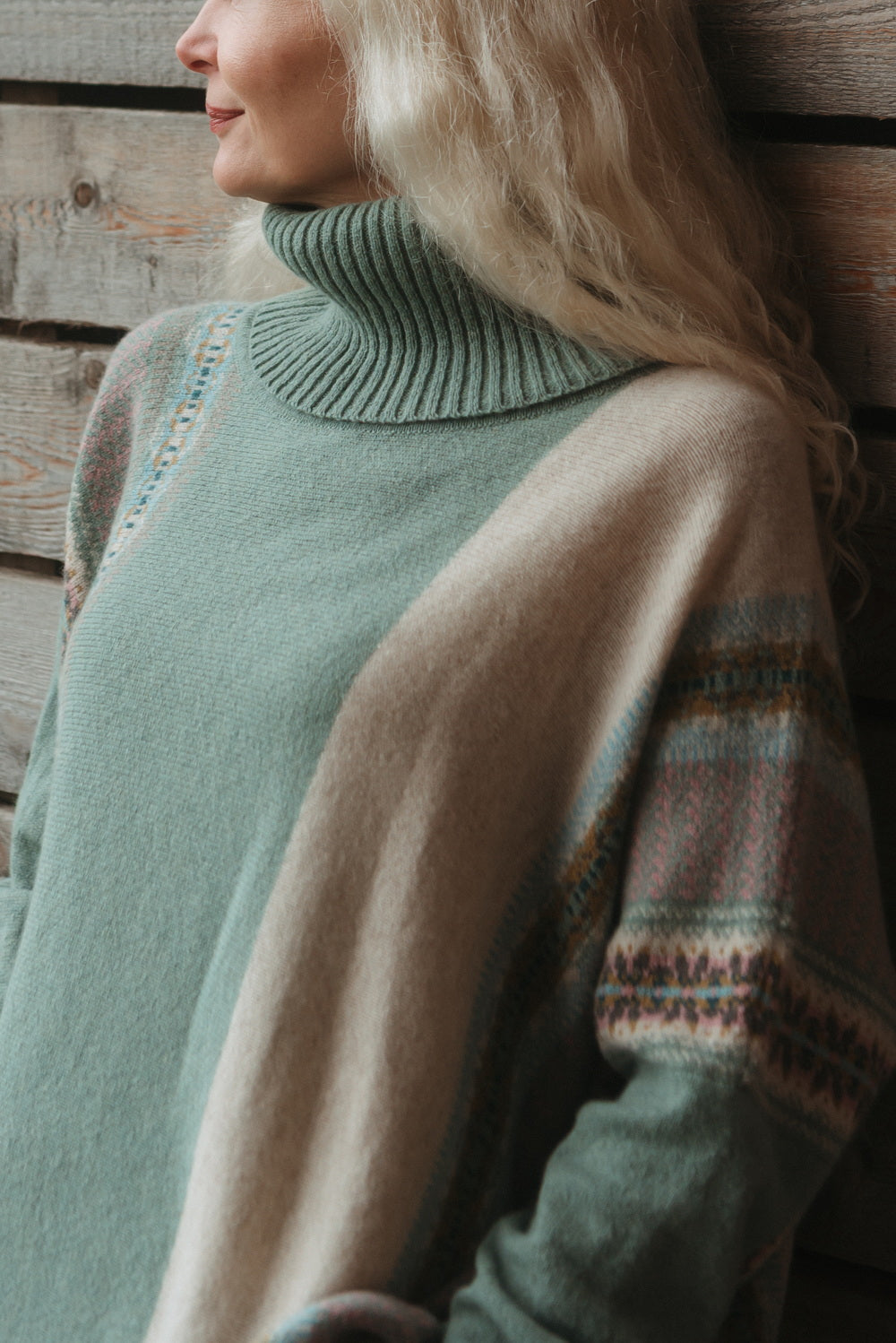 Eribe Montrose Cowl Sweater in Sage