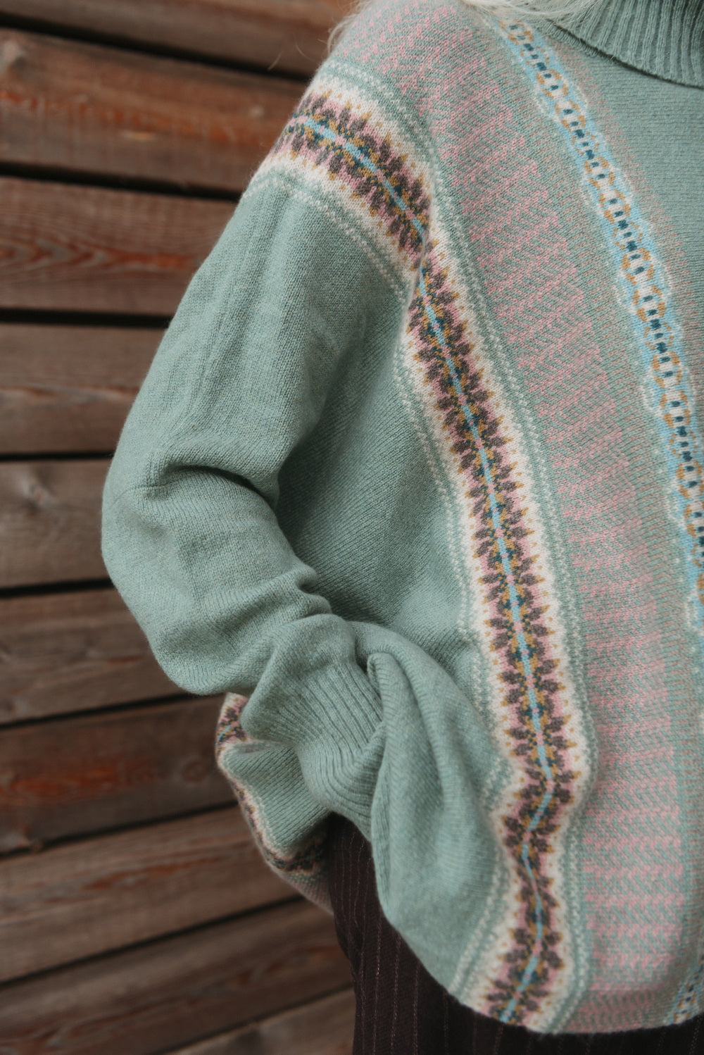 Eribe Montrose Cowl Sweater in Sage