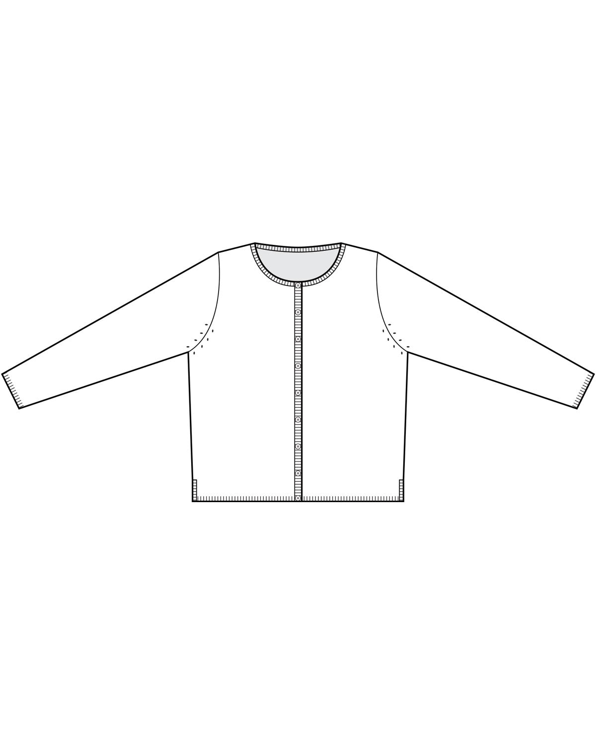 Mansted Pinoir Linen/Hemp Cardigan in Black