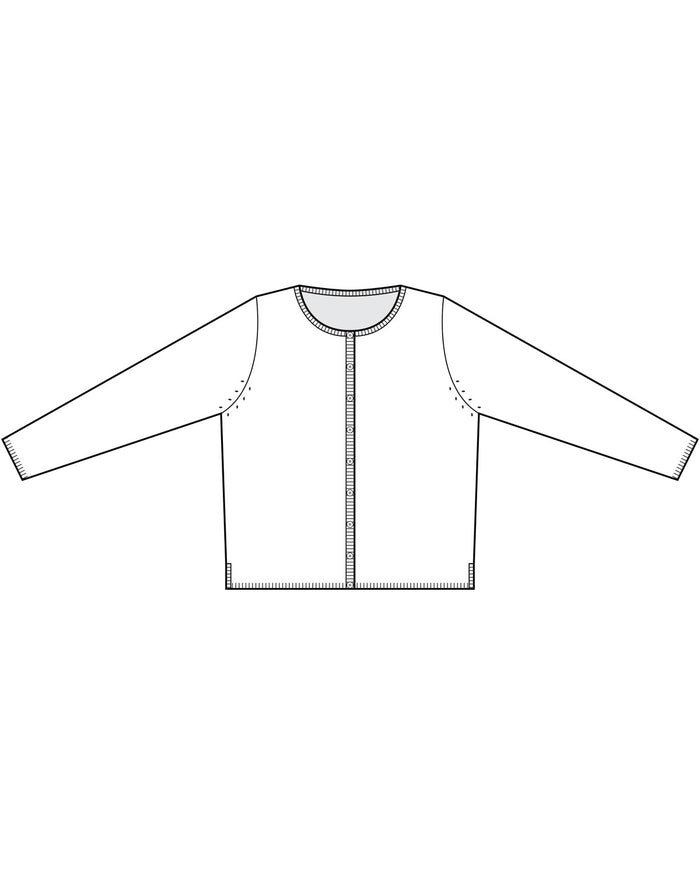 Mansted Pinoir Linen/Hemp Cardigan in Black