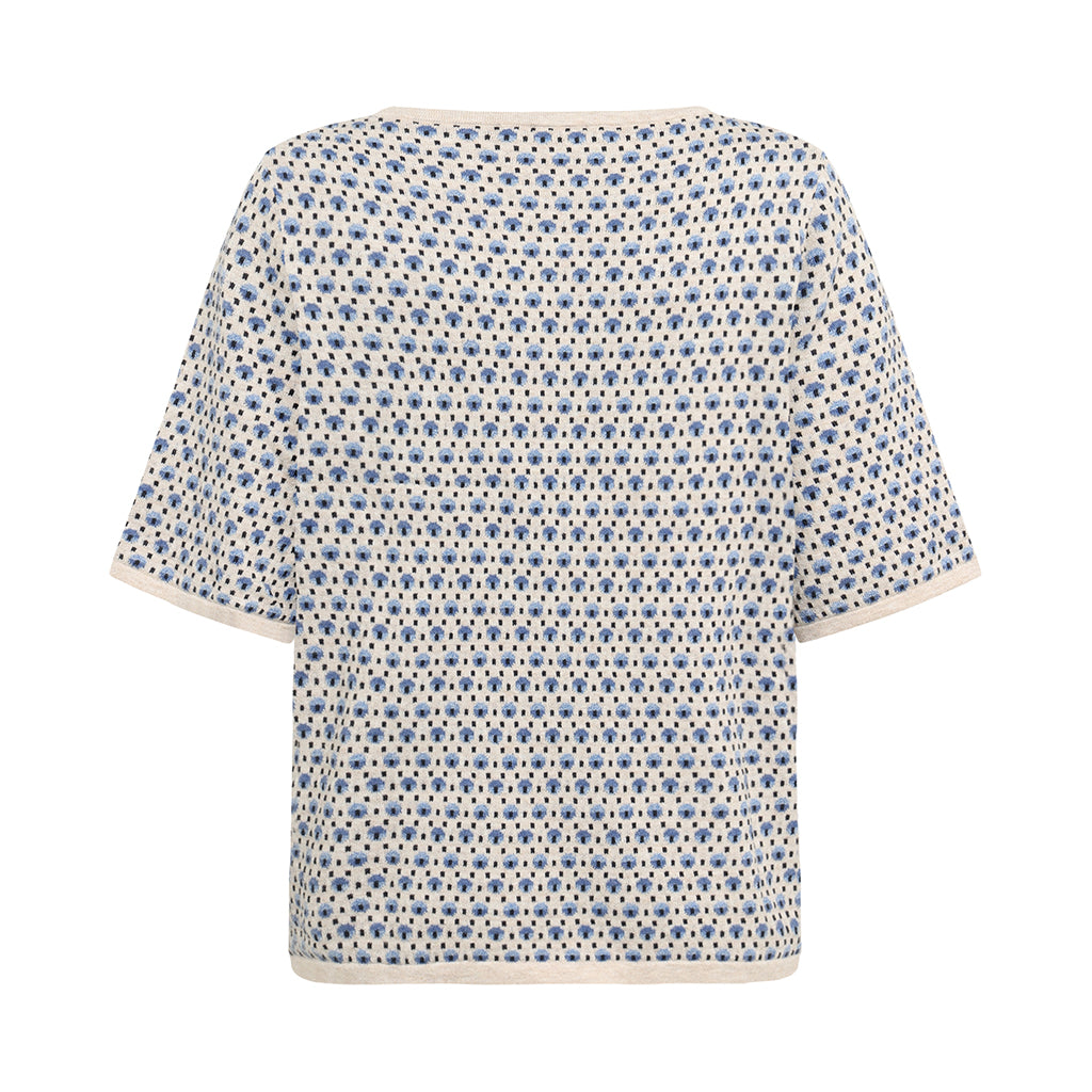 Pomme Eco Dashed Dot Tee in Sky