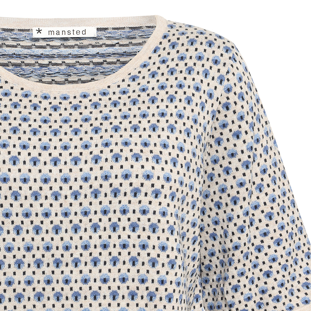Pomme Eco Dashed Dot Tee in Sky
