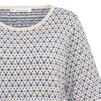 Pomme Eco Dashed Dot Tee in Sky