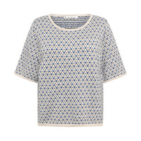 Pomme Eco Dashed Dot Tee in Sky