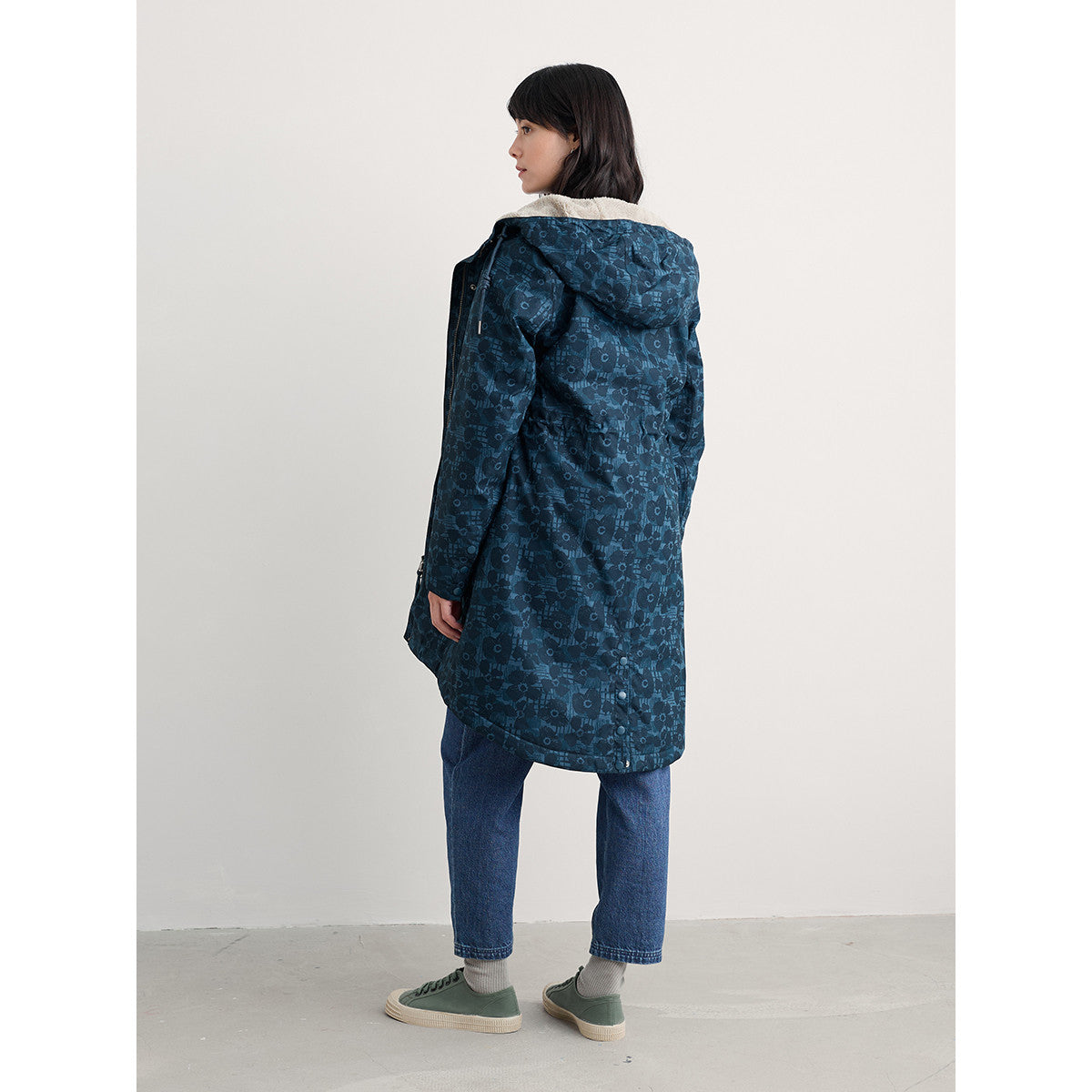 Seasalt Coat Plant Hunter 2 in Patchwork Bloom Squall