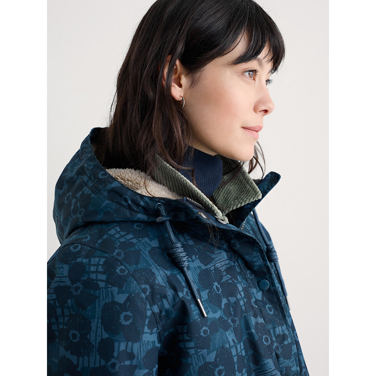 Seasalt Coat Plant Hunter 2 in Patchwork Bloom Squall