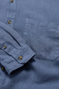 Seasalt Men's Porlock Shirt in Vintage Indigo