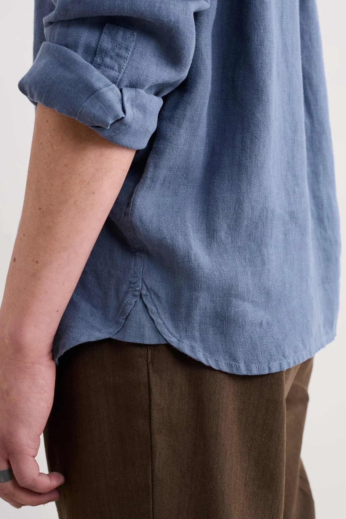 Seasalt Men's Porlock Shirt in Vintage Indigo