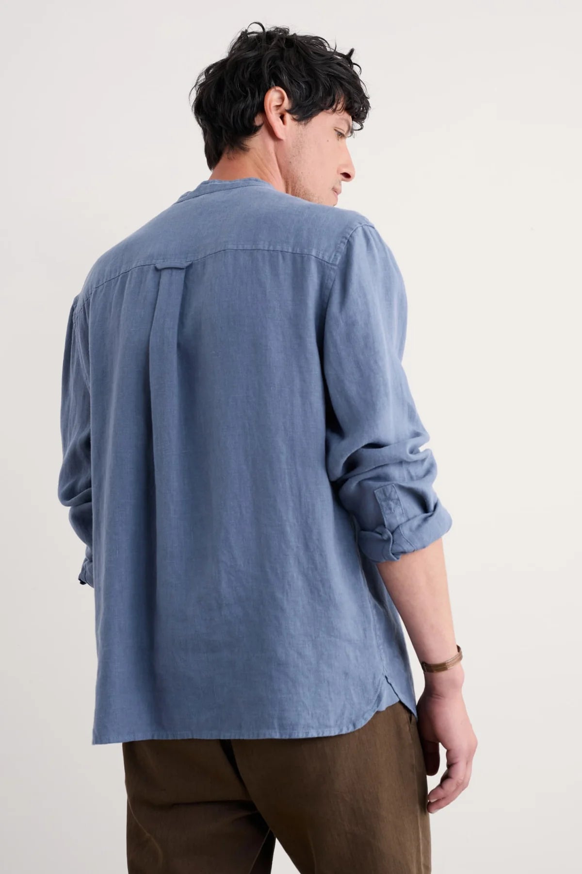 Seasalt Men's Porlock Shirt in Vintage Indigo