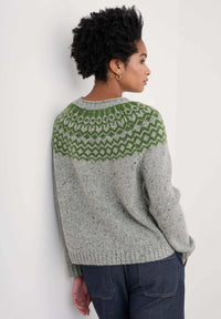 Seasalt Port Kinnis Jumper in Wag Tail Tor Forest Green