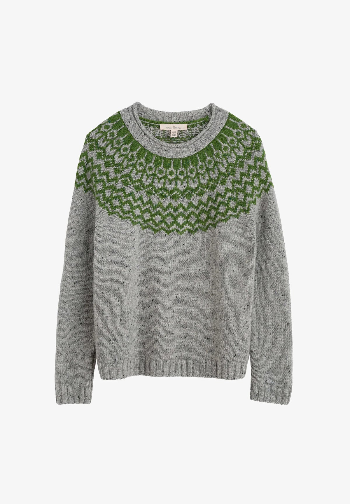 Seasalt Port Kinnis Jumper in Wag Tail Tor Forest Green