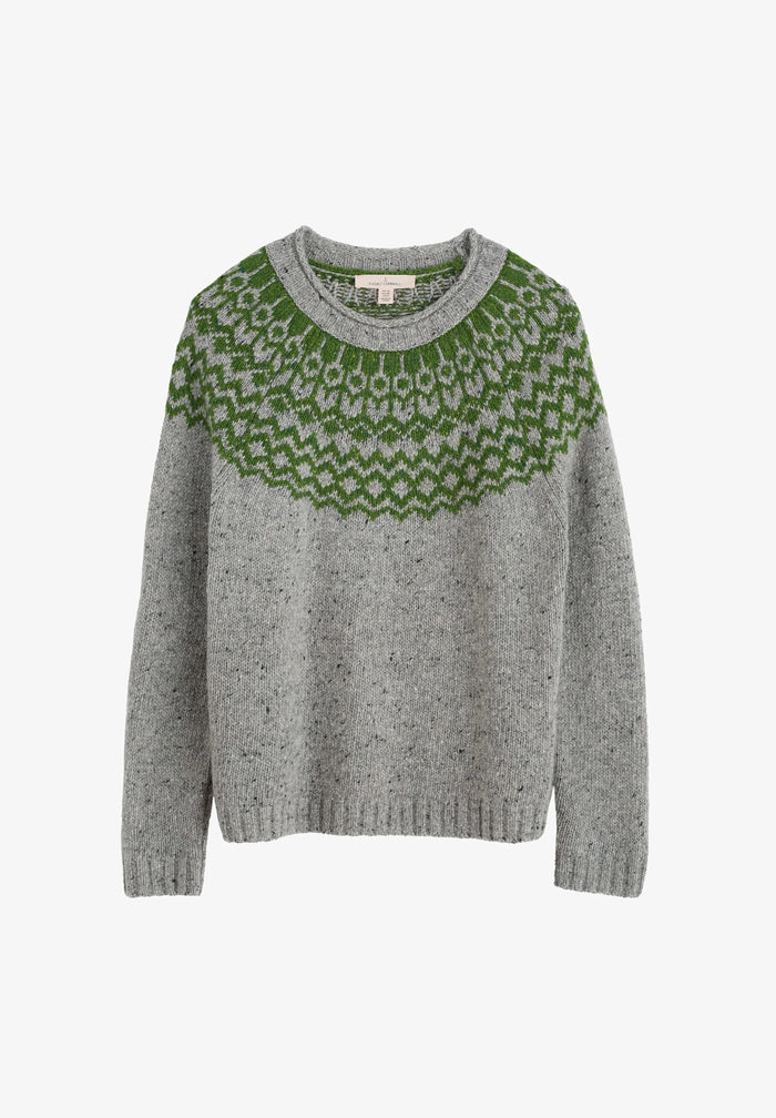 Seasalt Port Kinnis Jumper in Wag Tail Tor Forest Green