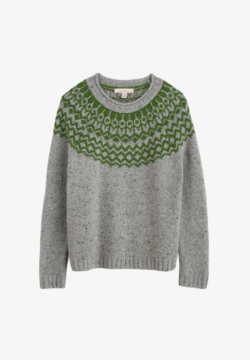 Seasalt Port Kinnis Jumper in Wag Tail Tor Forest Green