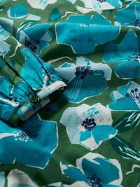 Seasalt Quill Top in Paper Hellebores Forest Green