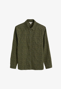 Seasalt Men's Shoreman Printed Cord Shirt in Rock Spot Hosta