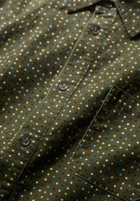 Seasalt Men's Shoreman Printed Cord Shirt in Rock Spot Hosta