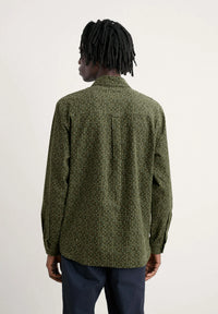Seasalt Men's Shoreman Printed Cord Shirt in Rock Spot Hosta