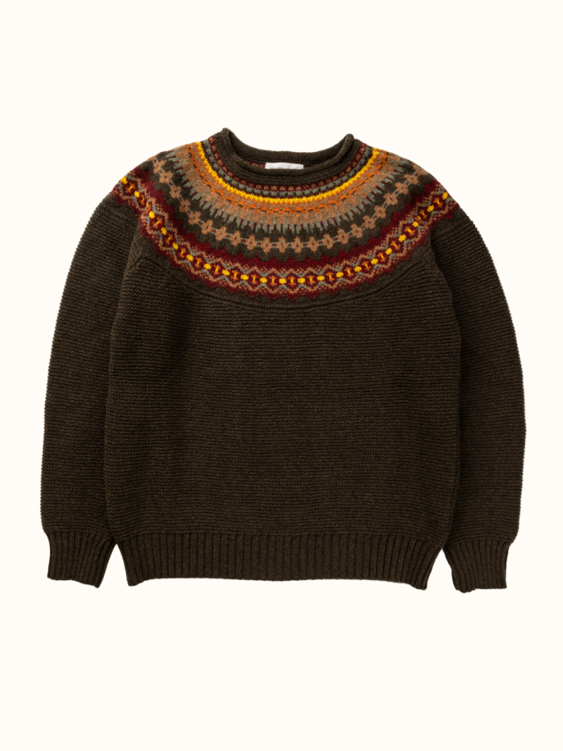 Eribe Men's Stoneybrek Sweater in Red Oak