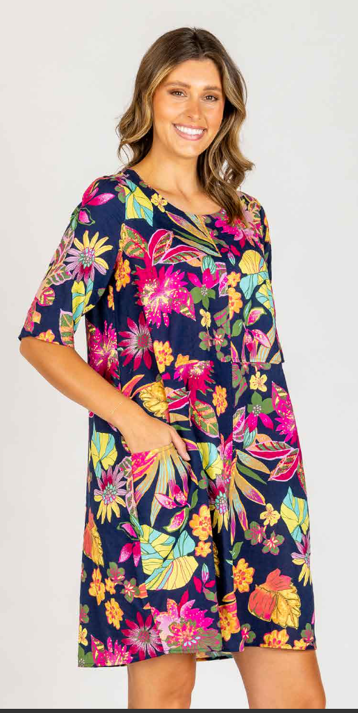 Eva Dress - Vibrant Floral