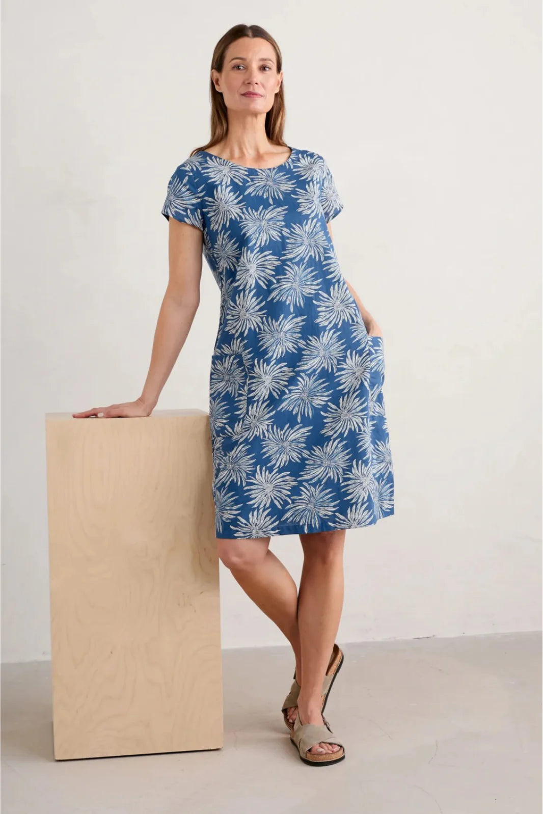 Seasalt River Cove Dress - Sea Flower Dark Voyage