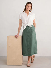 Seasalt Rosewell Farm Skirt - Dark Balsam