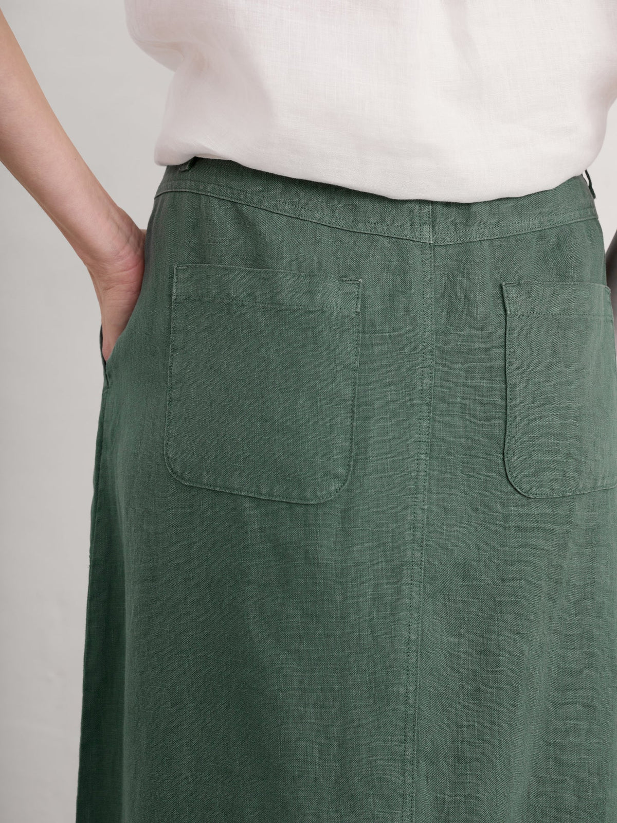 Seasalt Rosewell Farm Skirt - Dark Balsam