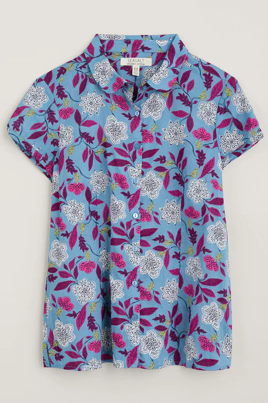 Seasalt Rushmaker Shirt - Stone Flower Saltwater